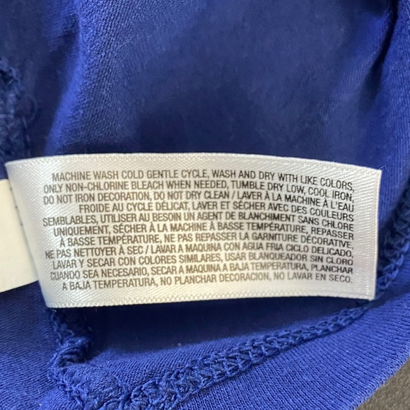 Elegant Cotton Spandex Old Navy Spaghetti Strap Top in Dark Navy, L - Picture 6 of 6